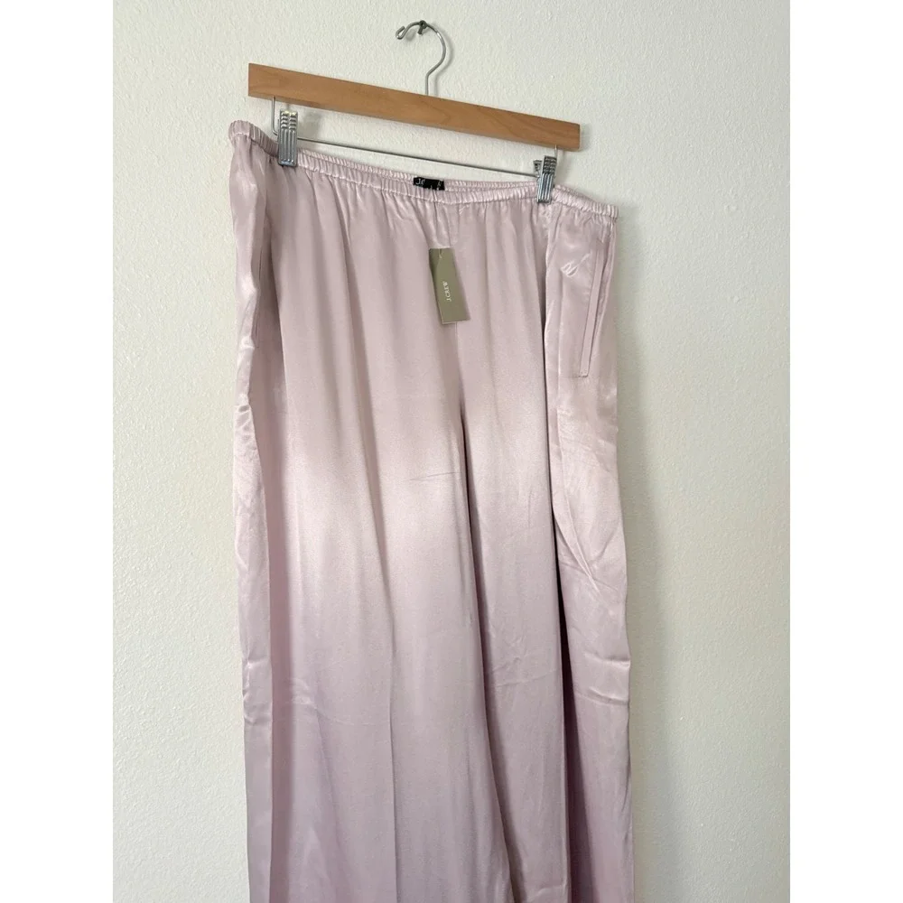 J.Crew Cosmo pant in luster charmeuse Subtle Mauve XL NWT